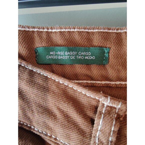 Wild Fable Brown Baggy Wide Leg Mid Rise Cargo Pants 4 NWT (SOLD) - Picture 5 of 10